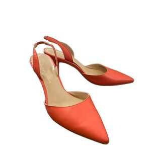 Ann Marino Coral Slingback Heels Size 9
